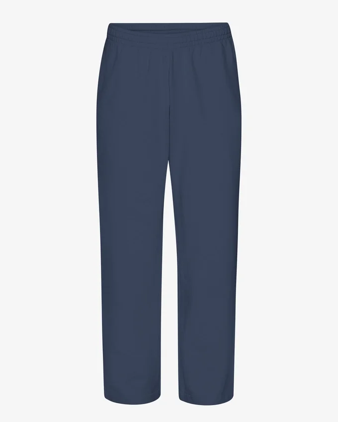 Pantalones de chándal orgánicos de corte recto - Azul petróleo