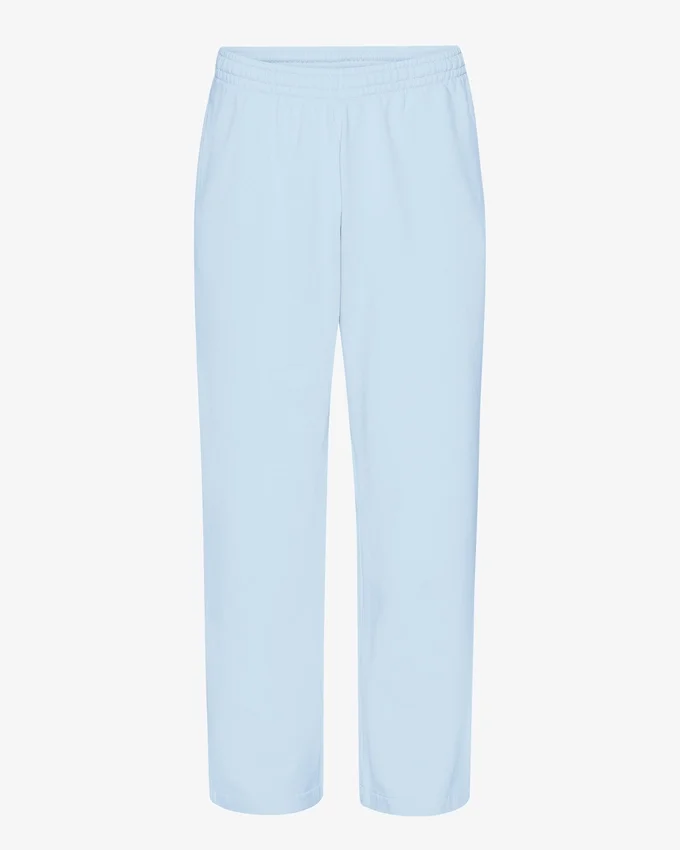 Pantalones de chándal orgánicos de corte recto - Azul polar