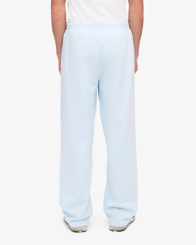 Pantalones de chándal orgánicos de corte recto - Azul polar
