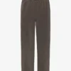 Pantalones de chándal orgánicos de corte recto - Barro descolorido