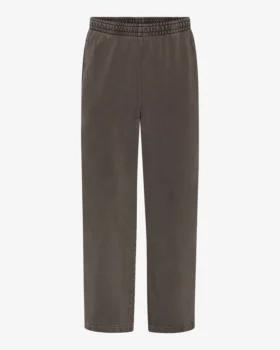 Pantalones de chándal orgánicos de corte recto - Barro descolorido