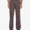 Pantalones de chándal orgánicos de corte recto - Barro descolorido
