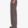 Pantalones de chándal orgánicos de corte recto - Barro descolorido
