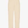 Pantalones de chándal orgánicos de corte recto - Blanco marfil
