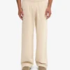 Pantalones de chándal orgánicos de corte recto - Blanco marfil