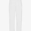 Pantalones de chándal orgánicos de corte recto - Blanco óptico