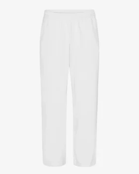 Pantalones de chándal orgánicos de corte recto - Blanco óptico