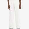 Pantalones de chándal orgánicos de corte recto - Blanco óptico