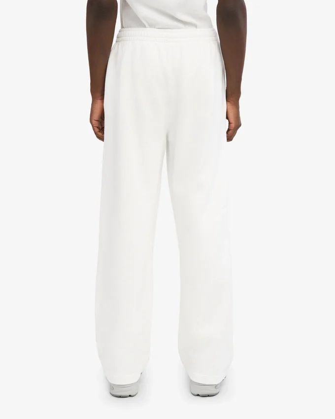 Pantalones de chándal orgánicos de corte recto - Blanco óptico