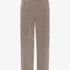 Pantalones de chándal orgánicos de corte recto - Caqui descolorido