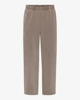 Pantalones de chándal orgánicos de corte recto - Caqui descolorido