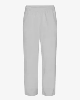 Pantalones de chándal orgánicos de corte recto - Gris descolorido