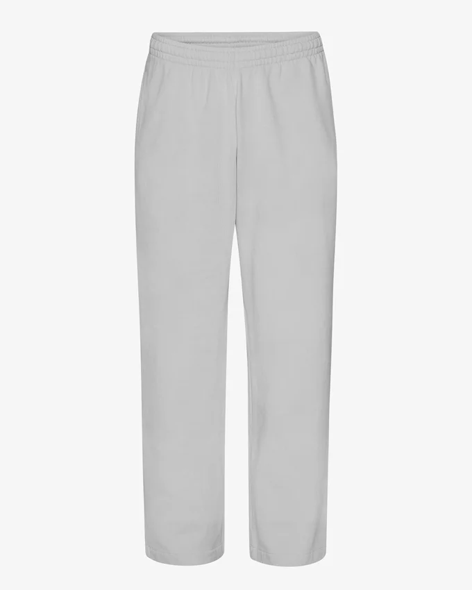 Pantalones de chándal orgánicos de corte recto - Gris descolorido