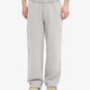 Pantalones de chándal orgánicos de corte recto - Gris descolorido