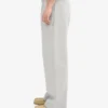 Pantalones de chándal orgánicos de corte recto - Gris descolorido