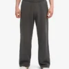 Pantalones de chándal orgánicos de corte recto - Gris lava