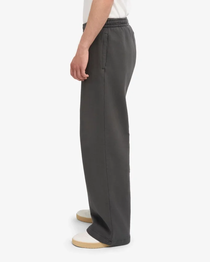 Pantalones de chándal orgánicos de corte recto - Gris lava