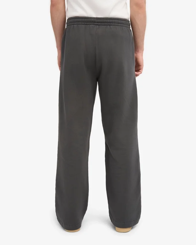 Pantalones de chándal orgánicos de corte recto - Gris lava