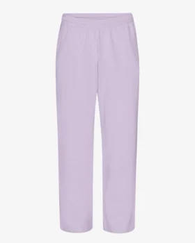Pantalones de chándal orgánicos de corte recto - Lavanda suave