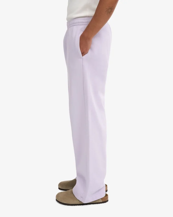 Pantalones de chándal orgánicos de corte recto - Lavanda suave