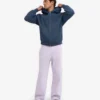 Pantalones de chándal orgánicos de corte recto - Lavanda suave