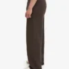 Pantalones de chándal orgánicos de corte recto - Marrón café