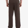 Pantalones de chándal orgánicos de corte recto - Marrón café