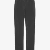 Pantalones de chándal orgánicos de corte recto - Negro descolorido