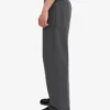 Pantalones de chándal orgánicos de corte recto - Negro descolorido