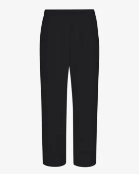 Pantalones de chándal orgánicos de corte recto - Negro intenso