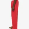 Pantalones de chándal orgánicos de corte recto - Rojo mandarina