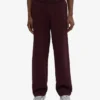 Pantalones de chándal orgánicos de corte recto - Rojo sangre