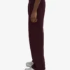 Pantalones de chándal orgánicos de corte recto - Rojo sangre