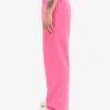 Pantalones de chándal orgánicos de corte recto - Rosa chicle