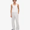 Pantalones de chándal orgánicos de corte recto - Snow Melange