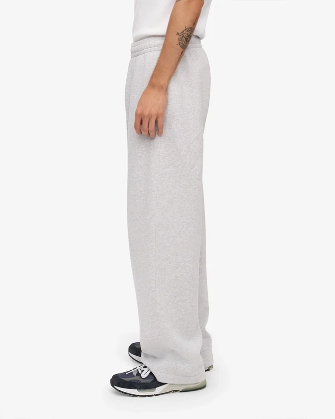 Pantalones de chándal orgánicos de corte recto - Snow Melange