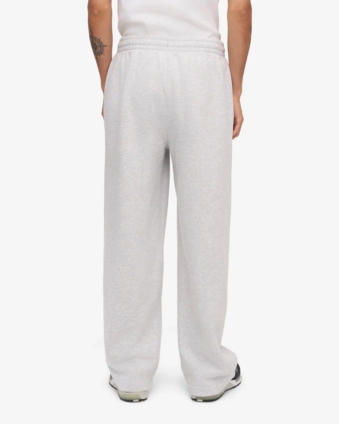 Pantalones de chándal orgánicos de corte recto - Snow Melange