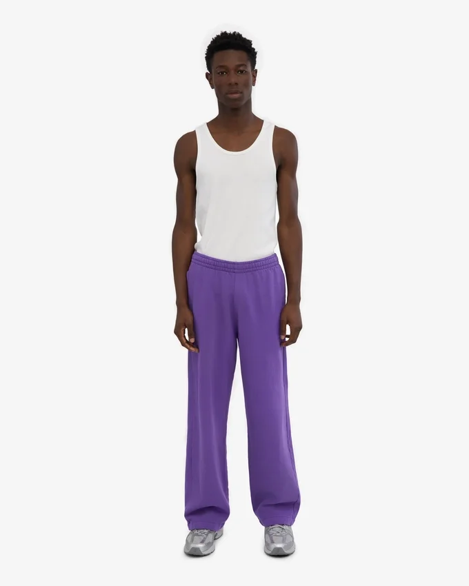 Pantalones de chándal orgánicos de corte recto - Ultravioleta