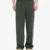 Pantalones de chándal orgánicos de corte recto - Verde bosque