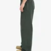 Pantalones de chándal orgánicos de corte recto - Verde bosque