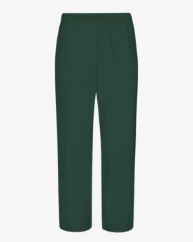 Pantalones de chándal orgánicos de corte recto - Verde esmeralda