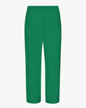 Pantalones de chándal orgánicos de corte recto - Verde Kelly