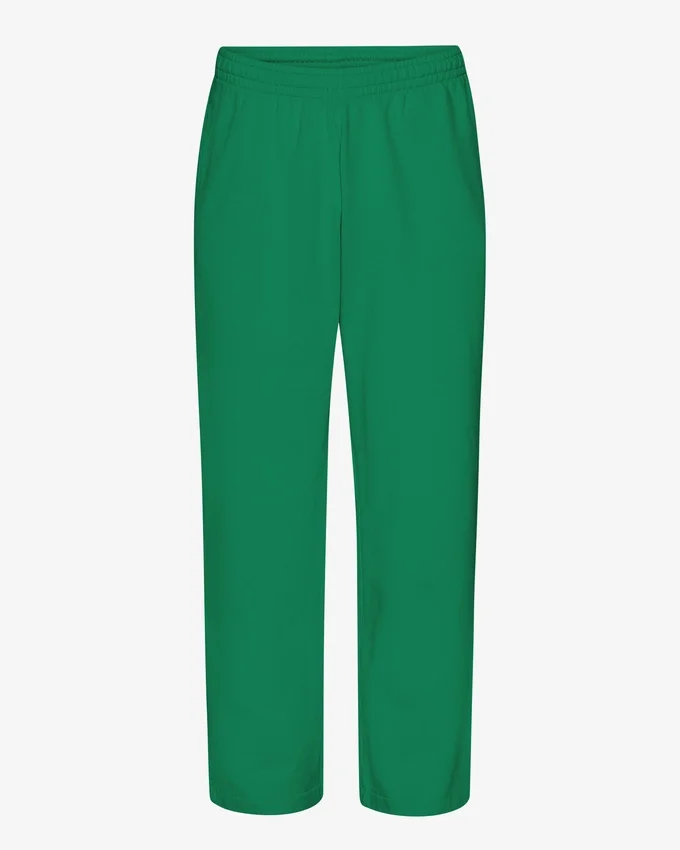 Pantalones de chándal orgánicos de corte recto - Verde Kelly