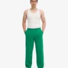 Pantalones de chándal orgánicos de corte recto - Verde Kelly
