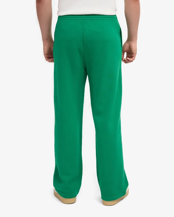 Pantalones de chándal orgánicos de corte recto - Verde Kelly