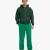 Pantalones de chándal orgánicos de corte recto - Verde Kelly