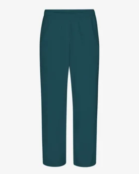 Pantalones de chándal orgánicos de corte recto - Verde océano