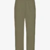 Pantalones de chándal orgánicos de corte recto - Verde oliva polvoriento