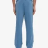 Pantalones de chándal orgánicos de pierna recta - Índigo descolorido