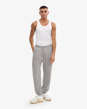 Pantalones de chándal orgánicos – Gris jaspeado